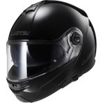 LS2 FF325 Strobe Çeneden Açılır Parlak Siyah Motorsiklet Kaskı