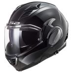 LS2 Helmets Valiant II Modüler Kask (Parlak Siyah - Small)