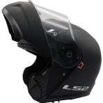 LS2 Mat Siyah Strobe 2 Çeneden Açılır Motosiklet Kask Hipoalerjenik İç Pedler ve Gelişmiş Havalandırma