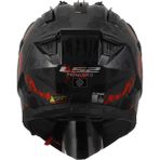 Ls2 Pıoneer 2 Crazy Mat Siyah-Gri-Kırmızı Kask XL Beden Yüksek Performanslı Hava Akışı - Renkli