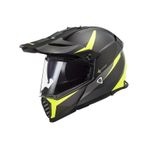 Ls2 Pioneer Evo Router Kapalı Kask Neon Sarı - Mat Siyah