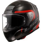 Ls2 Rapıd 2 Chos Motosiklet Kapalı Kask Siyah Kırmızı