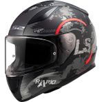 Ls2 Rapid 2 Circle Kapalı Kask - 2XL - Mat Siyah - Kırmızı