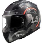 Ls2 Rapıd 2 Cırcle Mat Siyah-Kırmızı Kask - 3XL