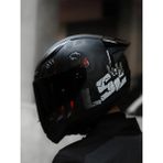 LS2 Rapıd 2 Clawn Mat Siyah-Gri-Kırmızı Kask + Spoiler Mikrometrik Çene Bağlantısı ile Güvenli - XL