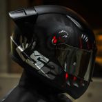 Ls2 Rapid 2 Clawn Race Full Face Motosiklet Kaskı Yarış Spoilerli L Beden Şeffaf Siyah Vizörlü - Siyah - Gri - Kırmızı