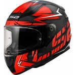 Ls2 Rapıd 2 Cromo Mat Siyah-Kırmızı Full Face Motosiklet Kaskı - XL