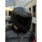 LS2 Rapıd 2 Crypt Mat Siyah Kapalı Kask M Beden Güvenlik ve Konfor İçin Tasarlandı - Koyu Siyah