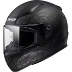 Ls2 Rapıd 2 Crypt Mat Siyah Kask Nefes Alabilen Polikarbon Malzeme 3XL Tam Yüz Tasarım - Çift Renk