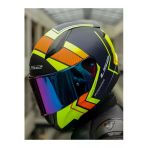 Ls2 Rapıd 2 Extra Mat Neon Sarı Fullface Motosiklet Kaskı Gökkuşağı Camlı + Şeffaf Camlı