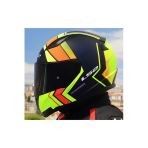 Ls2 Rapıd 2 Extra Mat Neon Sarı Fullface Motosiklet Kaskı Siyah Camlı + Şeffaf Camlı