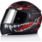 Ls2 Rapıd 2 Kaıju Mat Siyah-Kırmızı Fullface Motosiklet Kaskı Gri Camlı - 2XL
