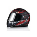 Ls2 Rapıd 2 Kaıju Mat Siyah-Kırmızı Fullface Motosiklet Kaskı Gri Camlı + Şeffaf Camlı
