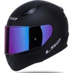 Ls2 Rapid 2 Mat Siyah Gökkuşağı Vizörlü Kask - XL