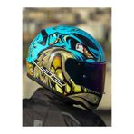 LS2 RAPID 2 NEO MAVİ-MOR KASK ÇİFT CAMLI