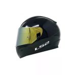 Ls2 Rapıd 2 Parlak Siyah Fullface Motosiklet Kaskı Gold Camlı + Şeffaf Camlı