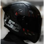 Ls2 Rapıd 2 Race Clawn Mat Siyah-Gri-Kırmızı Kapalı Motosiklet Kaskı Siyah Camlı - 2XL
