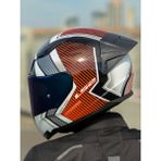 Ls2 Rapıd 2 Race Extra Beyaz-Kırmızı Kask Polikarbonat Malzeme ile Tam Yüz Tasarımı M Beden - Beyaz - Siyah - Kırmızı