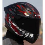 Ls2 Rapıd 2 Race Kaıju Fullface Motosiklet Kaskı Siyah Camlı - 2XL