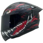 Ls2 Rapıd 2 Race Kaıju Mat Siyah-Kırmızı Kask