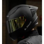 Ls2 Rapıd 2 Race Mat Siyah Fullface Motosiklet Kaskı Gold Camlı - 2XL