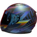 LS2 Rapıd 2 Race Optık Mat Mavi-Mor Kask Mavi Cam