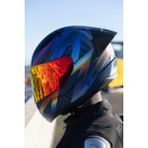 Ls2 Rapid 2 Race Optik Mat Mavi-Mor Kask