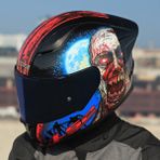 Ls2 Rapıd 2 Race Zombıe Fullface Motosiklet Kaskı Mavi Camlı