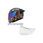 Ls2 Rapıd 2 Spox Gri-Kırmızı Kask Şeffaf Kask Camı