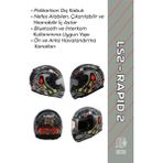 Ls2 Rapid 2 Spox Gri-Kırmızı Motosiklet Kaskı – Full Face, Güvenli & Konforlu Tasarım - 2XL - Gri - Kırmızı