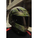 LS2 RAPID 2 THUNDER BIRDS MAT YEŞİL-SİYAH-GRİ KASK (çift vizör)