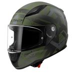 Ls2 Rapid 2 Thunder Birds Mat Yeşil-Siyah-Gri Kask renkli L