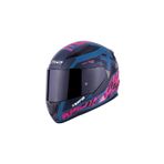 LS2 RAPID 2 XTREET MAT MAVİ-MOR KASK (1 Renkli + 1 Şeffaf Vizörlü)