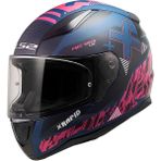 Ls2 Rapıd 2 Xtreet Mat Mavi-Mor Kask
