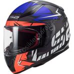 LS2 RAPID CROMO MAT TURUNCU-MAVİ KASK