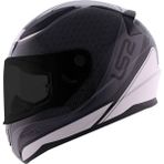 Ls2 Rapid Deeper Mat Beyaz - Siyah Kask 2 Cam - 3XL