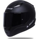 Ls2 Rapid Full Face Motosiklet Kaskı - Siyah Vizörlü - Mat Siyah - 2XL