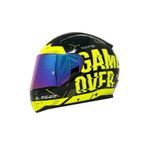 LS2 Rapid Player Sarı Gökkuşağı Şeffaf Cam Motorsiklet Kask