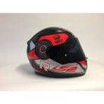 LS2 Rapid Stratus Siyah - Kırmızı - Gri Kask 2 Cam