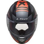 LS2 Rapıd Xtreet Mat Siyah-Kırmızı Kapalı Kask Polikarbonat Malzemeden Üretilmiş Güvenli Tasarım