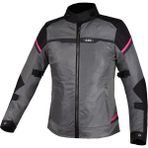 Ls2 Riva Kadın 4 Mevsim Motosiklet Montu Siyah-Gri-Pembe - XS