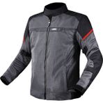 Ls2 Riva Siyah-Gri-Kırmızı 4 Mevsim Motosiklet Montu - 5XL