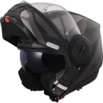 Ls2 Scope 2 Axis Çene Açılır Motosiklet Kaskı Mat Siyah-Tıtanıum - XL