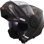 Ls2 Scope 2 Axıs Mat Siyah-Tıtanıum Çene Açılır Kask - 2XL