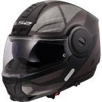 LS2 Scope 2 Axıs Mat Siyah-Titanium Kask Çene Açılır Mikrometrik Bağlantı ile S Beden