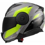 Ls2 Scope 2 Durıa Gri-Neon Sarı Kask (Siyah Vizör) - 2XL