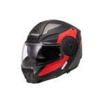 LS2 Scope 2 Durıa Mat Siyah-kırmızı Kask