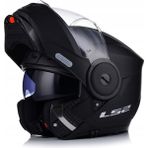 Ls2 Scope 2 Mat Siyah Çene Açılır Motosiklet Kaskı 2XL HPTT Dış Kabuk ve Yüksek Nefes Alabilirlik