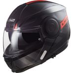 Ls2 Scope Hamr Çene Açılır Kask Mat Siyah-kırmızı - Tek Renk