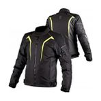 LS2 Sepang Siyah-Gri-Neon Sarı 4 Mevsim Motosiklet Montu Polyester Malzeme ile Üstün Koruma - XL